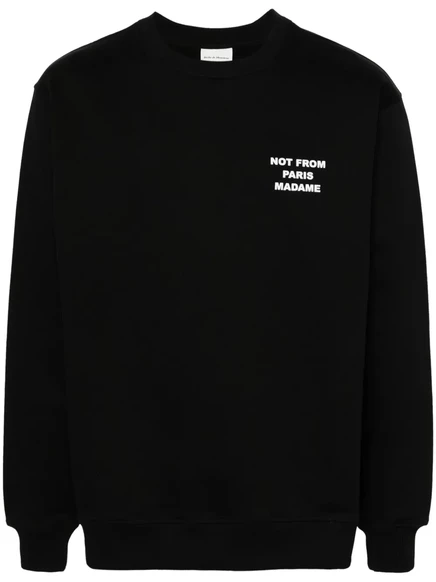 Топ с надписью Drôle De Monsieur Le Sweatshirt black