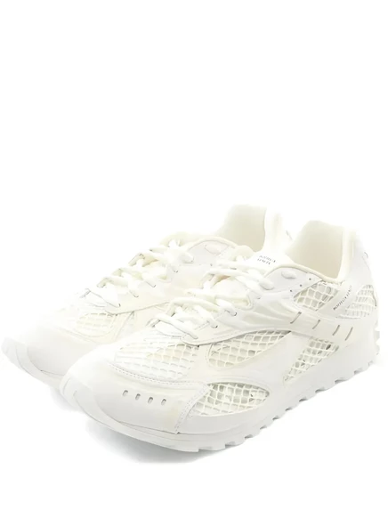 Бывшие в употреблении кроссовки Orbit с сетчатыми вставками от Bottega Veneta white