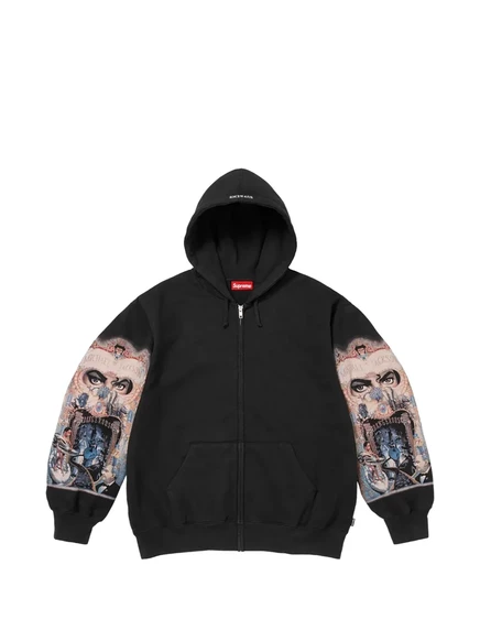 Мужское худи Supreme x Michael Jackson с принтом, черное