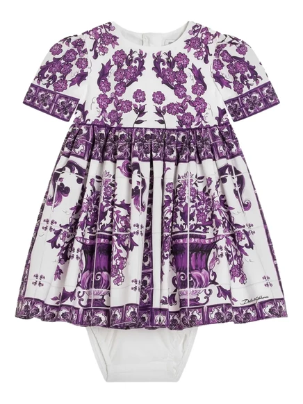 Платье для девочек Dolce & Gabbana Kids, белое