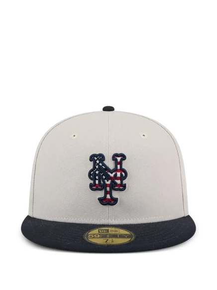 Мужская кепка New Era New York Mets 59FIFTY, серая