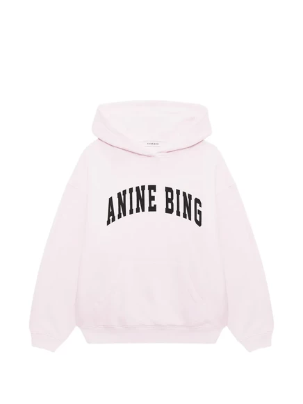 Женское худи ANINE BING Harvey с логотипом, розовое