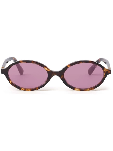 Солнцезащитные очки Miu Miu Eyewear с эффектом черепахового панциря brown