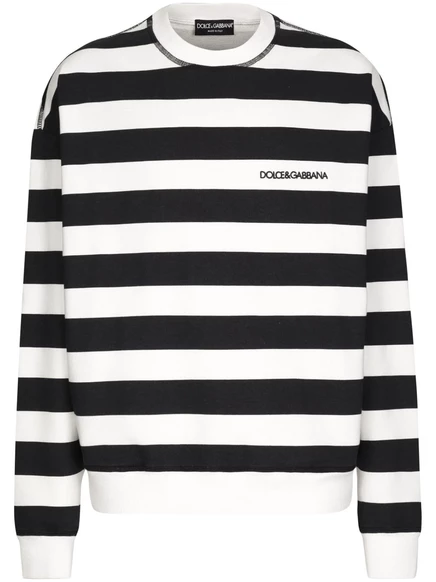 Dolce & Gabbana Marina-хлопковая толстовка с принтом white