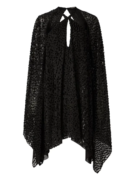 Женское мини-платье Roberto Cavalli в горох, черное