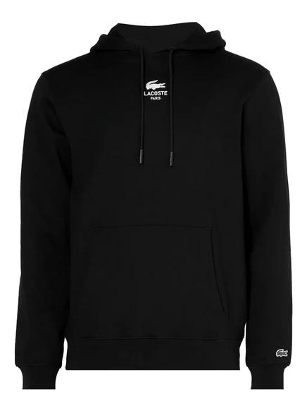 Унисекс худи Lacoste с логотипом, черная