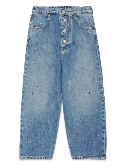 Детские джинсы с широкими штанинами MM6 Maison Margiela blue