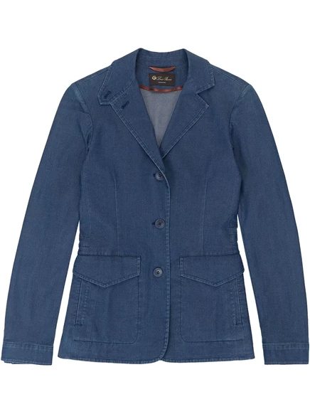 Мужской джинсовый блейзер Loro Piana Kelsey, синий
