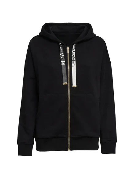 Женское худи S. Max Mara на молнии, черное