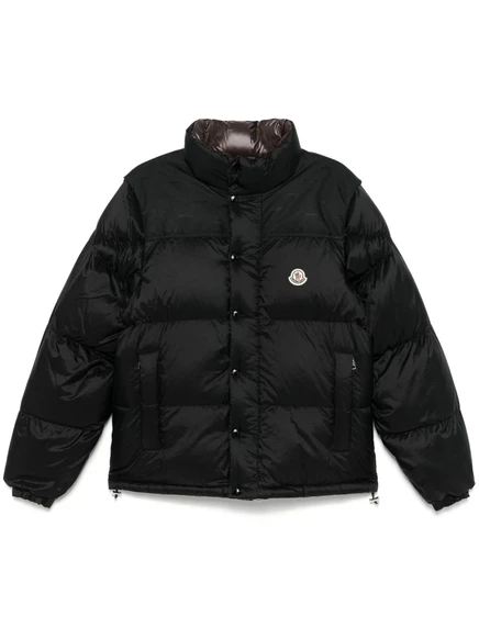 Мужской реверсивный пуховик Moncler Verone, черный/коричневый