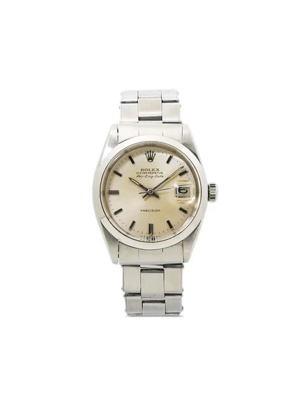 Мужские часы rolex air‑king date 34 мм, сталь, б/у