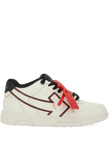 Мужские кеды Off-White с деталью-стрелкой, белые