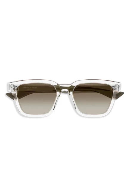 Солнцезащитные очки в квадратной оправе Saint Laurent Eyewear white