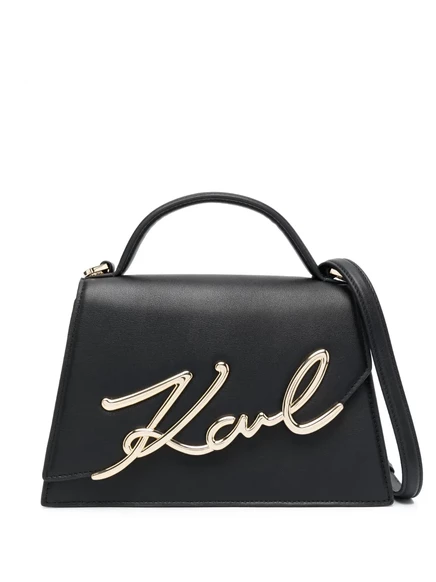 Женская сумка-тоут Karl Lagerfeld Signature средняя, черная