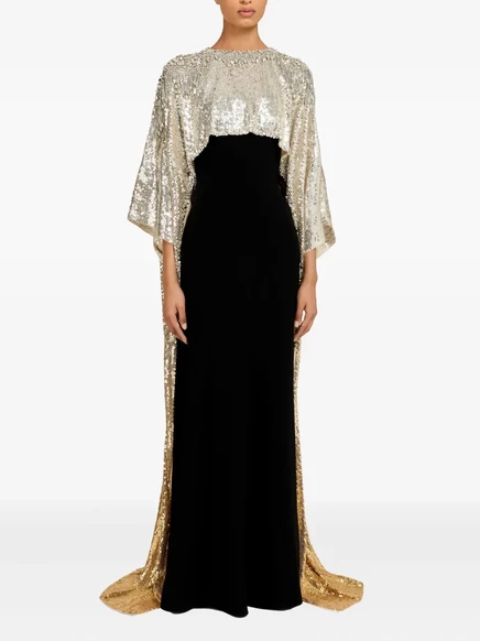 Женская накидка Jenny Packham Cassia с пайетками, черная