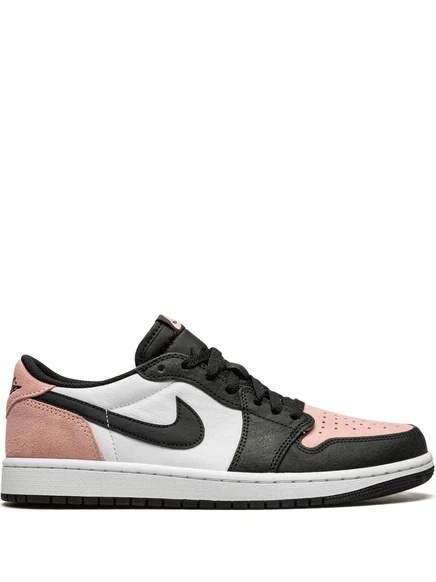 Кроссовки Jordan Air Jordan 1 Low «Bleached Coral», черно-розовые