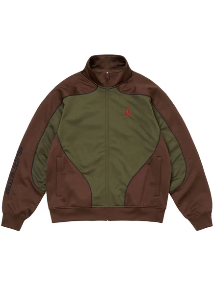 Мужская спортивная куртка Supreme x Jordan Tricot, зеленая