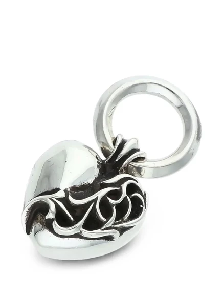 Мужской кулон Chrome Hearts в форме сердца, серебристый