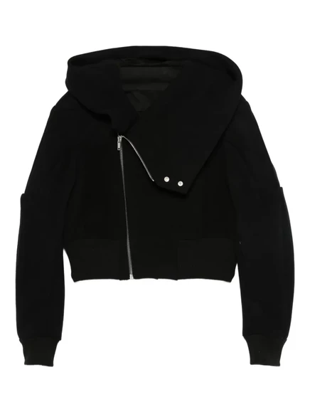 Мужская куртка Rick Owens на молнии с капюшоном, черная