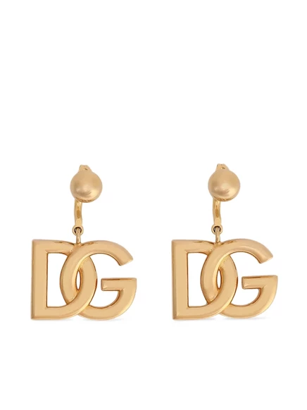 Женские серьги Dolce & Gabbana с логотипом, золотистые