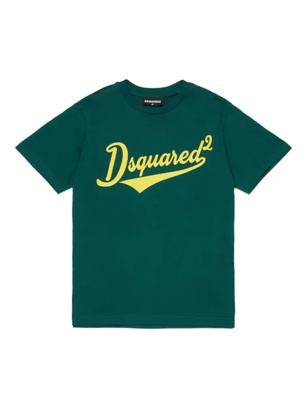 Детская футболка DSQUARED2 Kids, зеленая