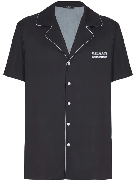 Рубашка с принтом Balmain Planet  black