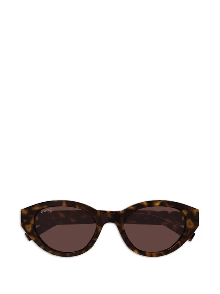 Женские солнцезащитные очки Gucci кошачий глаз, коричневые