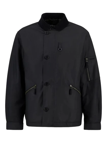Мужская восковая куртка Barbour Hanger Waxed Deck, черная
