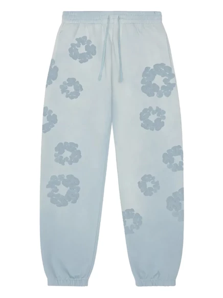 Мужские спортивные штаны Denim Tears с цветами, синие