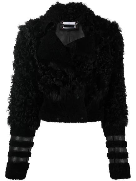 Приталенный жакет из овечьей шерсти Philipp Plein Gothic Plein  black