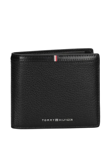 Мужской кошелек Tommy Hilfiger из фактурной кожи, черный