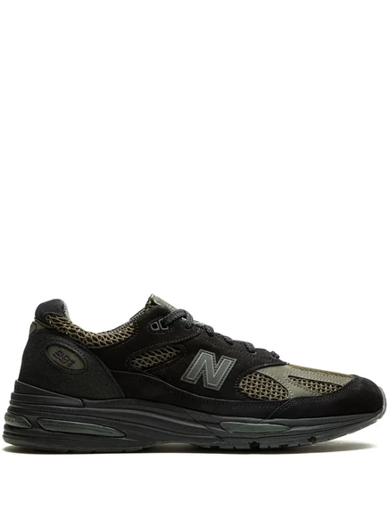 Кроссовки New Balance 991v2 Stone Island, черно-серые