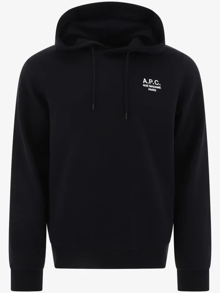 Унисекс худи A.P.C. с логотипом, синее