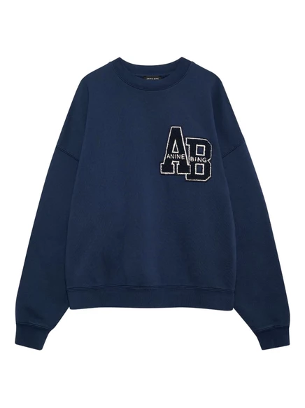 Женский свитшот ANINE BING Miles Letterman, синий