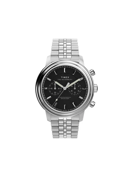 Мужские часы Timex Waterbury 41 мм, черный циферблат