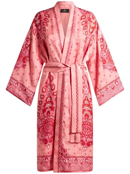 Женская накидка Etro с пейсли, розовая