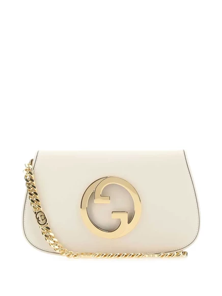 Женская кожаная сумка Gucci Blondie, экрю