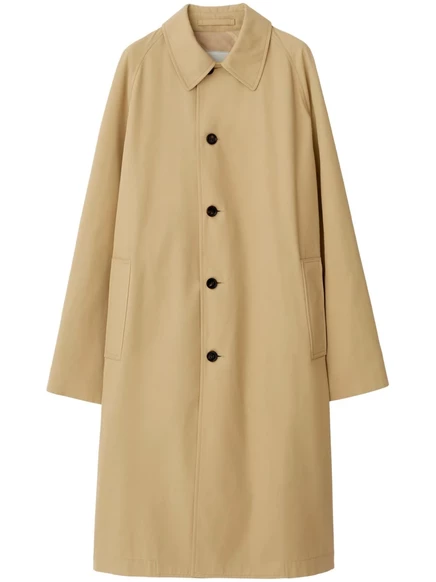 Женское пальто Burberry Car, хлопковое, бежевое