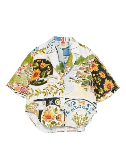Женская рубашка Farm Rio Latin Trip Scarves, белая