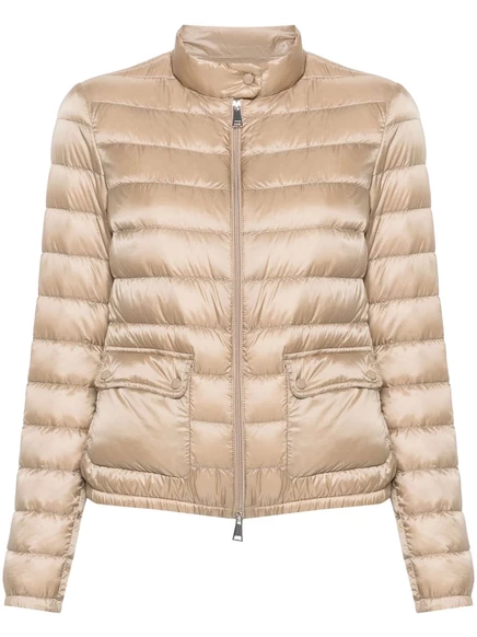 Женская пуховая куртка Moncler Lans, бежевая