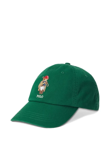 Женская кепка Polo Ralph Lauren Polo Bear, зеленая