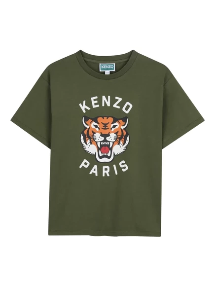 Футболка Kenzo Kids с тигровым принтом