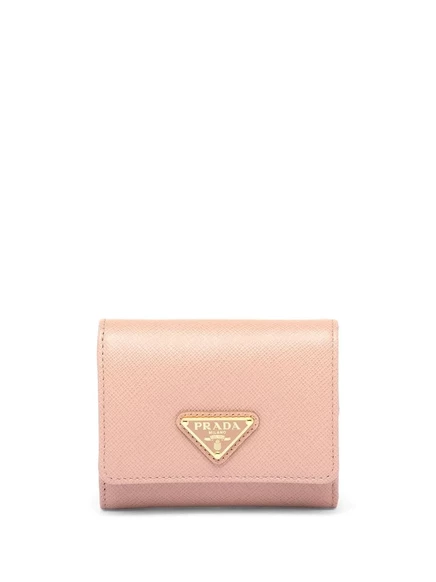 Женский кошелек Prada Saffiano маленький, розовый