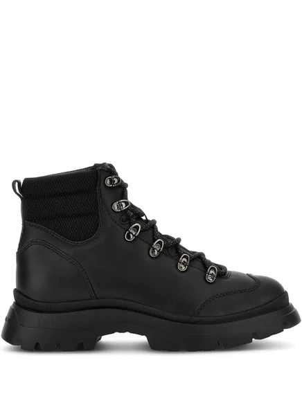 Мужские ботинки Hogan на шнуровке, черные