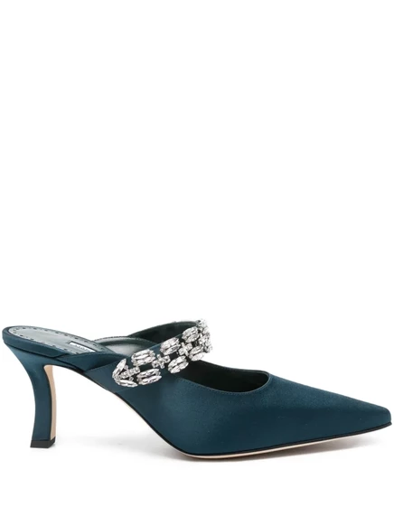 Женские туфли Manolo Blahnik Tamolmu 70 мм с кристаллами