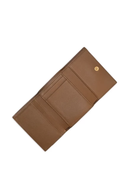 Женский кошелек Dolce & Gabbana Dauphine тройной, коричневый