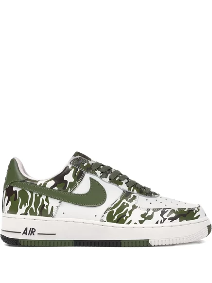 Мужские кеды Nike Air Force 1 в камуфляжном принте, белые