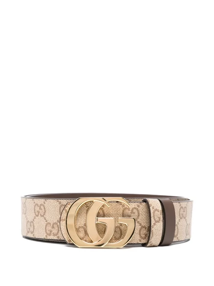 Мужской двусторонний ремень Gucci GG Marmont, нейтральных оттенков