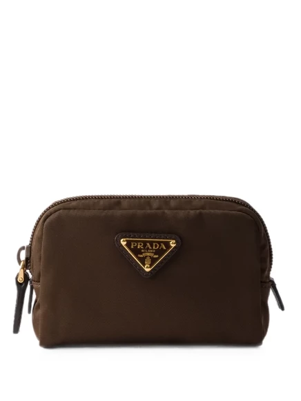Косметичка Prada Re-Nylon, коричневая