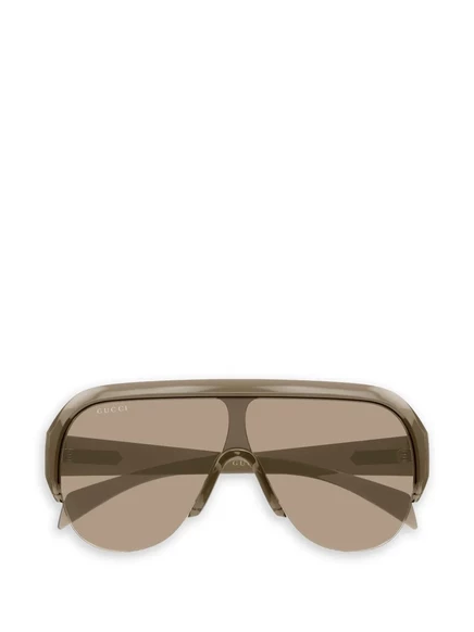 Очки унисекс Gucci Eyewear в оправе-пилот, коричневые